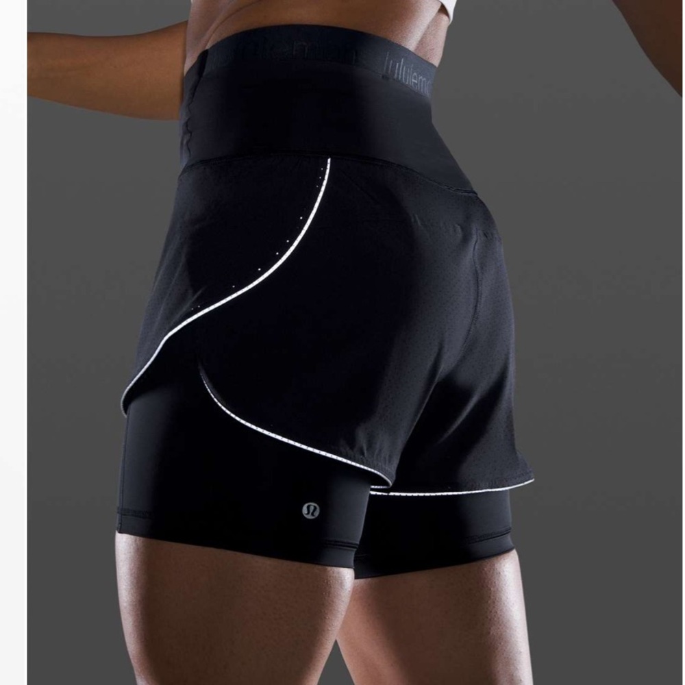 lululemon athletica Women's Black Athletic Shorts size 10